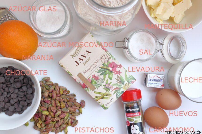 Ingredientes bollos cardamomo