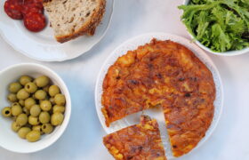 Spanish tortilla with chorizo