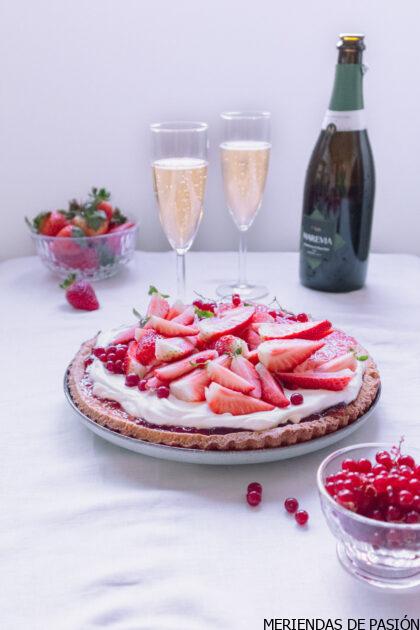 Tartaleta Casera de Fresas con Nata