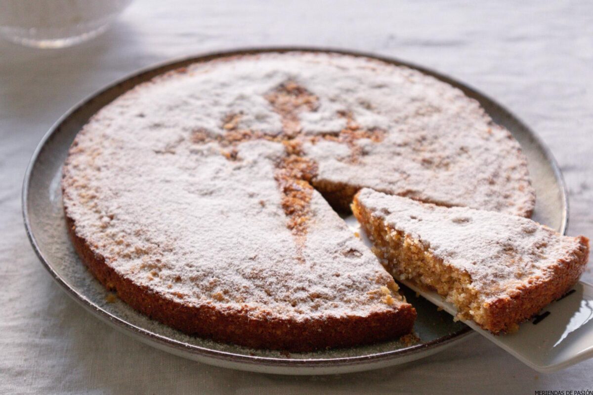 Spanish Almond Cake close up